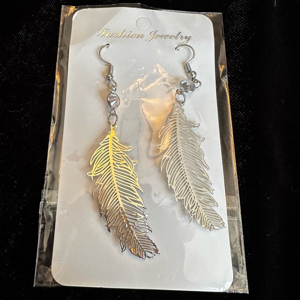 Feather silver earring’s
